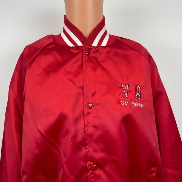 West Ark Other - West Ark GM General Motors Fairfax Virginia Dealer Satin Jacket Vtg 80s USA XL